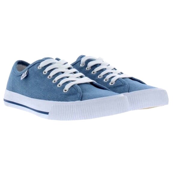 Hurley 6.5 Sneaker Woman's Carrie Canvas Lace-up Casual Shoe Classic Blue Denim - Picture 10 of 15